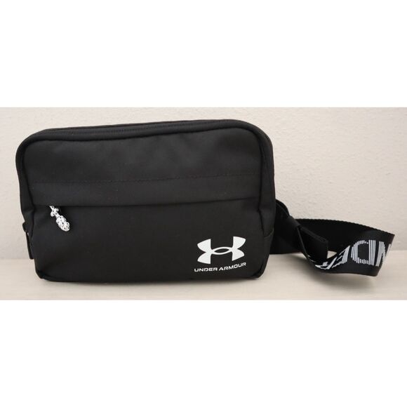 Under Armour 1378418-001 Unisex O/S Black/White UA Essential Crossbody Waist Bag - Picture 16 of 16